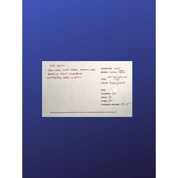 It WAS ME I LET THE DOGS OUT Novelty Humor Tee Shirt,BLACK/WHITE, Size 2XL, NWOT - Picture 9 of 9